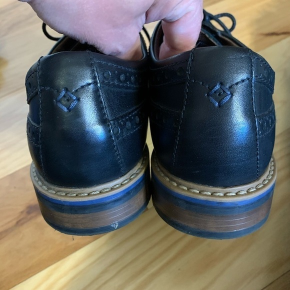 Bostonian Lamont wingtip shoes in black leather 11 main image 6